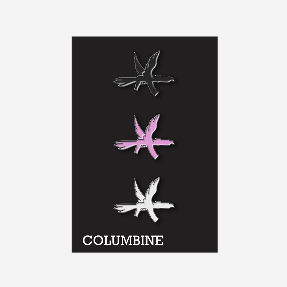 Set de 3 pins logo Columbine
